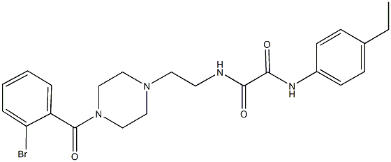 N~1~-{2-[4-(2-bromobenzoyl)-1-piperazinyl]ethyl}-N~2~-(4-ethylphenyl)ethanediamide Structure