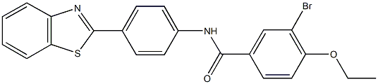 N-[4-(1,3-benzothiazol-2-yl)phenyl]-3-bromo-4-ethoxybenzamide Struktur