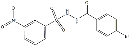 N'-(4-bromobenzoyl)-3-nitrobenzenesulfonohydrazide Structure