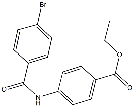 ethyl 4-[(4-bromobenzoyl)amino]benzoate Struktur