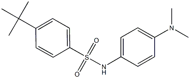 4-tert-butyl-N-[4-(dimethylamino)phenyl]benzenesulfonamide Struktur