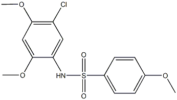 N-(5-chloro-2,4-dimethoxyphenyl)-4-methoxybenzenesulfonamide Structure