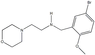 N-(5-bromo-2-methoxybenzyl)-N-[2-(4-morpholinyl)ethyl]amine Struktur