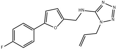 N-(1-allyl-1H-tetraazol-5-yl)-N-{[5-(4-fluorophenyl)-2-furyl]methyl}amine Struktur