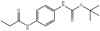 tert-butyl 4-(propionylamino)phenylcarbamate Struktur