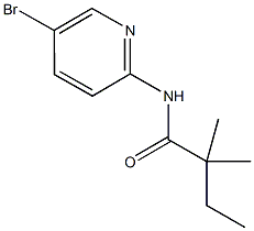 N-(5-bromo-2-pyridinyl)-2,2-dimethylbutanamide Structure
