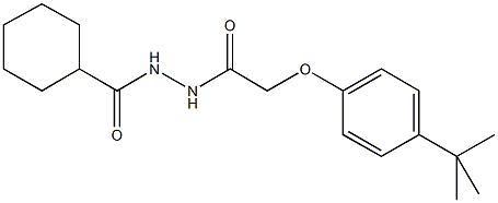 2-(4-tert-butylphenoxy)-N'-(cyclohexylcarbonyl)acetohydrazide Structure