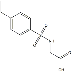 {[(4-ethylphenyl)sulfonyl]amino}acetic acid Structure