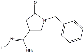 (Z)-1-benzyl-N'-hydroxy-5-oxopyrrolidine-3-carboximidamide Structure