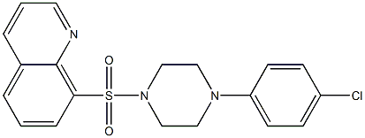 8-[4-(4-chlorophenyl)piperazin-1-yl]sulfonylquinoline