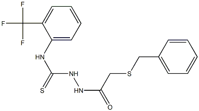1-[(2-benzylsulfanylacetyl)amino]-3-[2-(trifluoromethyl)phenyl]thiourea