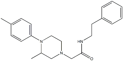 2-[3-methyl-4-(4-methylphenyl)piperazin-1-yl]-N-(2-phenylethyl)acetamide