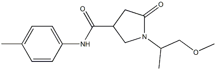 1-(1-methoxypropan-2-yl)-N-(4-methylphenyl)-5-oxopyrrolidine-3-carboxamide