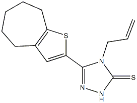 4-prop-2-enyl-3-(5,6,7,8-tetrahydro-4H-cyclohepta[b]thiophen-2-yl)-1H-1,2,4-triazole-5-thione