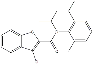 (3-chloro-1-benzothiophen-2-yl)-(2,4,8-trimethyl-3,4-dihydro-2H-quinolin-1-yl)methanone|