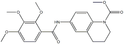 methyl 6-[(2,3,4-trimethoxybenzoyl)amino]-3,4-dihydro-2H-quinoline-1-carboxylate