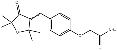 2-[4-[(E)-(2,2,5,5-tetramethyl-4-oxooxolan-3-ylidene)methyl]phenoxy]acetamide|