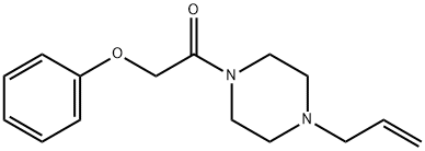 2-phenoxy-1-(4-prop-2-enylpiperazin-1-yl)ethanone Struktur