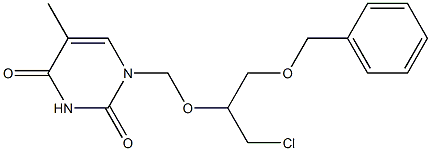1-[(1-chloro-3-phenylmethoxypropan-2-yl)oxymethyl]-5-methylpyrimidine-2,4-dione