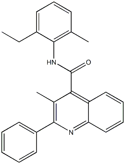 N-(2-ethyl-6-methylphenyl)-3-methyl-2-phenylquinoline-4-carboxamide