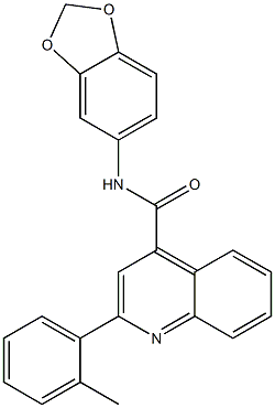 N-(1,3-benzodioxol-5-yl)-2-(2-methylphenyl)quinoline-4-carboxamide