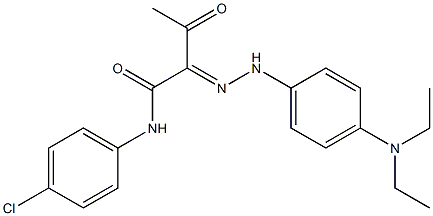 (2E)-N-(4-chlorophenyl)-2-[[4-(diethylamino)phenyl]hydrazinylidene]-3-oxobutanamide