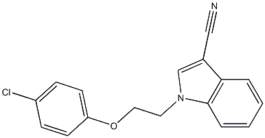 1-[2-(4-chlorophenoxy)ethyl]indole-3-carbonitrile