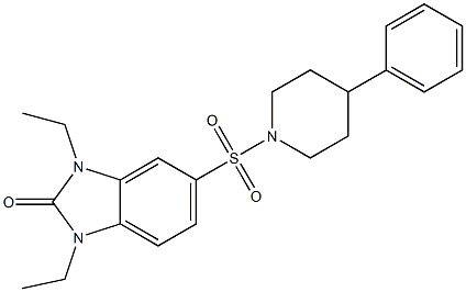 1,3-diethyl-5-(4-phenylpiperidin-1-yl)sulfonylbenzimidazol-2-one
