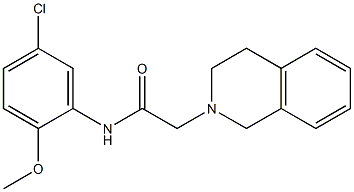 N-(5-chloro-2-methoxyphenyl)-2-(3,4-dihydro-1H-isoquinolin-2-yl)acetamide