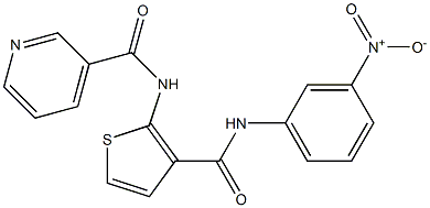 N-[3-[(3-nitrophenyl)carbamoyl]thiophen-2-yl]pyridine-3-carboxamide