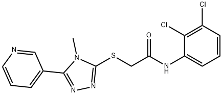 N-(2,3-dichlorophenyl)-2-[(4-methyl-5-pyridin-3-yl-1,2,4-triazol-3-yl)sulfanyl]acetamide|