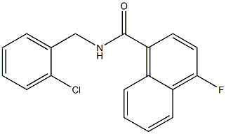N-[(2-chlorophenyl)methyl]-4-fluoronaphthalene-1-carboxamide
