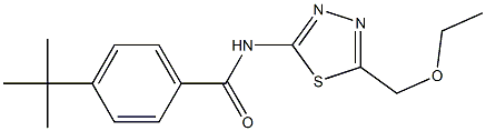 4-tert-butyl-N-[5-(ethoxymethyl)-1,3,4-thiadiazol-2-yl]benzamide