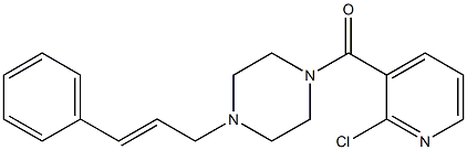 (2-chloropyridin-3-yl)-[4-[(E)-3-phenylprop-2-enyl]piperazin-1-yl]methanone