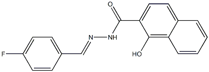 N-[(E)-(4-fluorophenyl)methylideneamino]-1-hydroxynaphthalene-2-carboxamide|