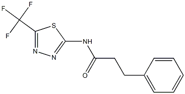 3-phenyl-N-[5-(trifluoromethyl)-1,3,4-thiadiazol-2-yl]propanamide