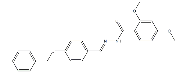 2,4-dimethoxy-N-[(E)-[4-[(4-methylphenyl)methoxy]phenyl]methylideneamino]benzamide