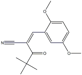 (2Z)-2-[(2,5-dimethoxyphenyl)methylidene]-4,4-dimethyl-3-oxopentanenitrile