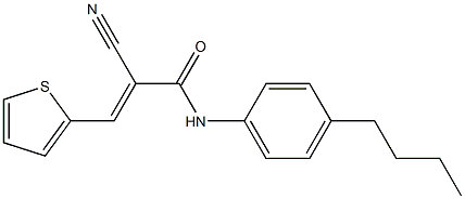 (E)-N-(4-butylphenyl)-2-cyano-3-thiophen-2-ylprop-2-enamide