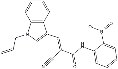 (E)-2-cyano-N-(2-nitrophenyl)-3-(1-prop-2-enylindol-3-yl)prop-2-enamide
