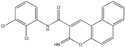 N-(2,3-dichlorophenyl)-3-iminobenzo[f]chromene-2-carboxamide