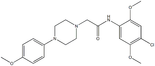 N-(4-chloro-2,5-dimethoxyphenyl)-2-[4-(4-methoxyphenyl)piperazin-1-yl]acetamide|