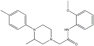 N-(2-methoxyphenyl)-2-[3-methyl-4-(4-methylphenyl)piperazin-1-yl]acetamide