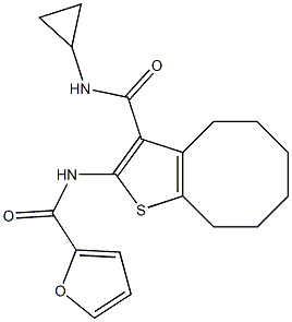 N-[3-(cyclopropylcarbamoyl)-4,5,6,7,8,9-hexahydrocycloocta[b]thiophen-2-yl]furan-2-carboxamide