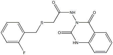 N-(2,4-dioxo-1H-quinazolin-3-yl)-2-[(2-fluorophenyl)methylsulfanyl]acetamide