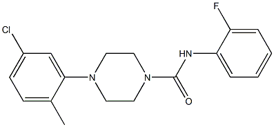 4-(5-chloro-2-methylphenyl)-N-(2-fluorophenyl)piperazine-1-carboxamide