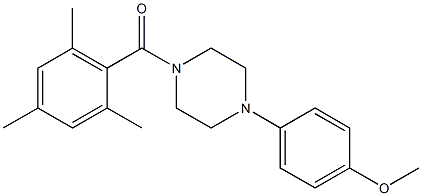 [4-(4-methoxyphenyl)piperazin-1-yl]-(2,4,6-trimethylphenyl)methanone|