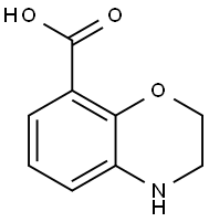 3,4-Dihydro-2H-benzo[1,4]oxazine-8-carboxylic acid Struktur