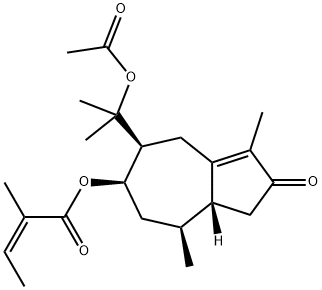 (Z)-2-メチル-2-ブテン酸[(5S)-5α-(1-アセトキシ-1-メチルエチル)-1,2,4,5,6,7,8,8aα-オクタヒドロ-3,8α-ジメチル-2-オキソアズレン-6α-イル]