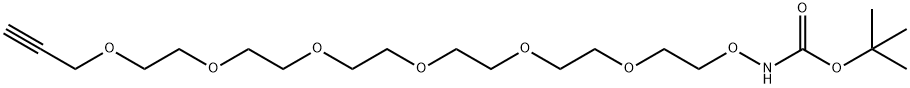 t-Boc-aminooxy-PEG6-propargyl Struktur